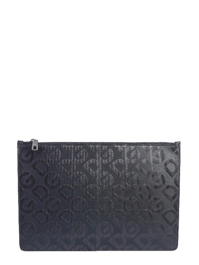 Shop Dolce & Gabbana Leather Holder In Black