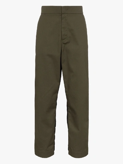 Shop Moncler Genius 5 Moncler Craig Straight Leg Trousers - Men's - Cotton/polyamide/polyester In Green