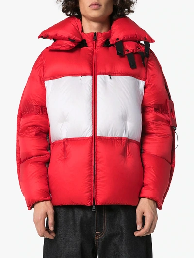 Shop Moncler Genius 5 Moncler Craig Green Feather Down Puffer Jacket In Red