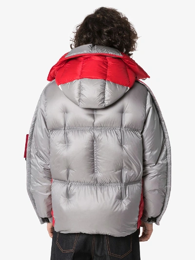 Shop Moncler Genius 5 Moncler Craig Green Feather Down Puffer Jacket In Red
