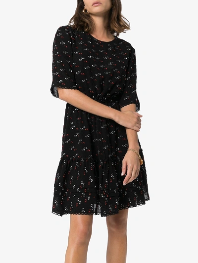 Shop See By Chloé Fil Coupé Mini Dress In Black