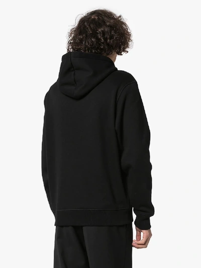 Shop Fred Perry Embroidered Logo Hoodie In Black