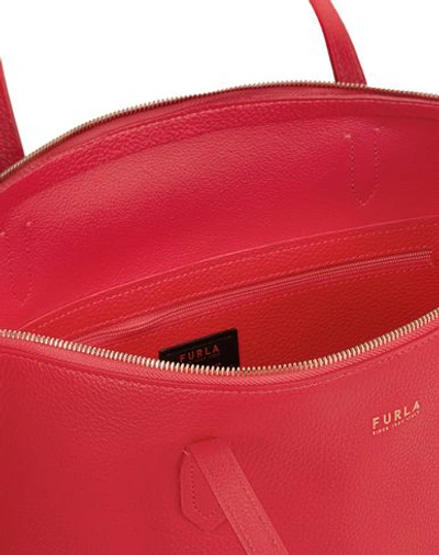 Shop Furla Luce L Tote Woman Handbag Red Size - Soft Leather