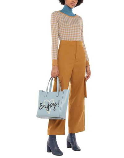 Shop Tosca Blu Woman Handbag Sky Blue Size - Polyurethane