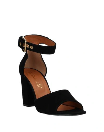 Shop Via Roma 15 Woman Sandals Black Size 9 Soft Leather