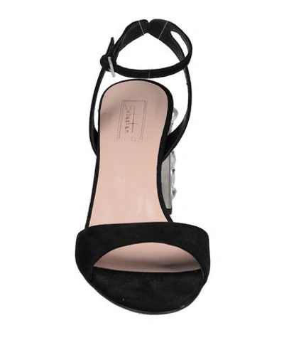 Shop Sebastian Sandals In Black