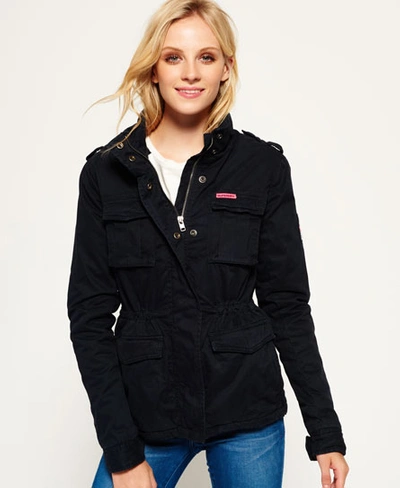 Beweging kogel Spookachtig Superdry Winter Rookie Military Jacket In Navy | ModeSens