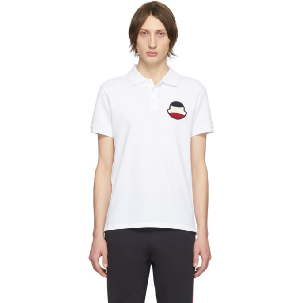 moncler logo polo shirt