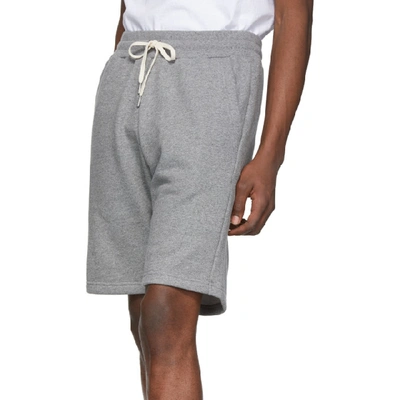 Shop John Elliott Grey Crimson Shorts In Dk Grey
