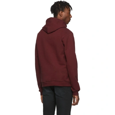 Shop John Elliott Burgundy Beach Hoodie In Oxblood