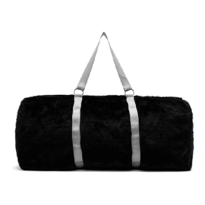 Shop Landlord Black Large Faux-fur Duffle Bag