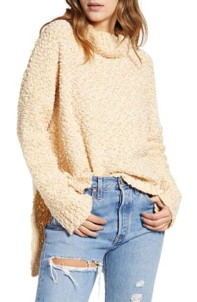 Shop Minkpink True Friends Cowl Neck Boucle Sweater In Honey