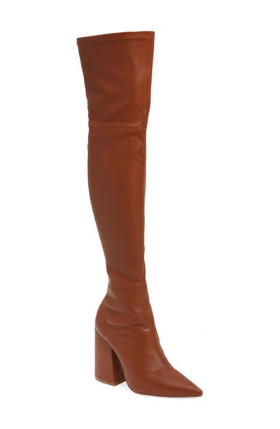 Shop Alias Mae Ahlexis Over The Knee Boot In Tan Stretch Leather