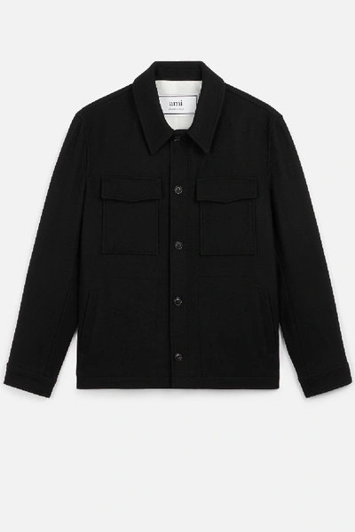 Shop Ami Alexandre Mattiussi Buttoned Jacket In Black