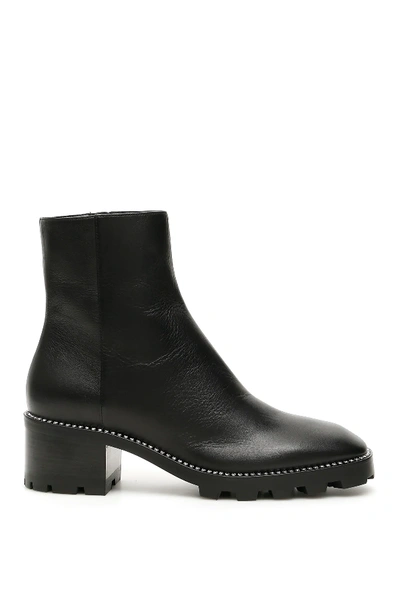 Shop Jimmy Choo Mava Boots With Crystal Trim In Black