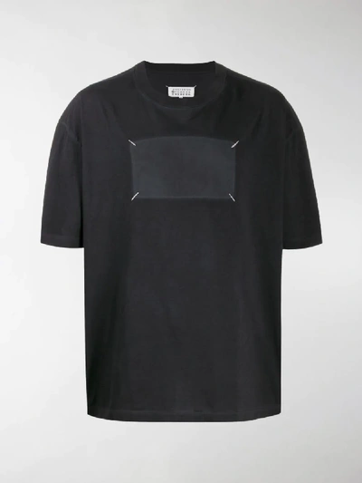 Shop Maison Margiela Stitching Detail T-shirt In Black