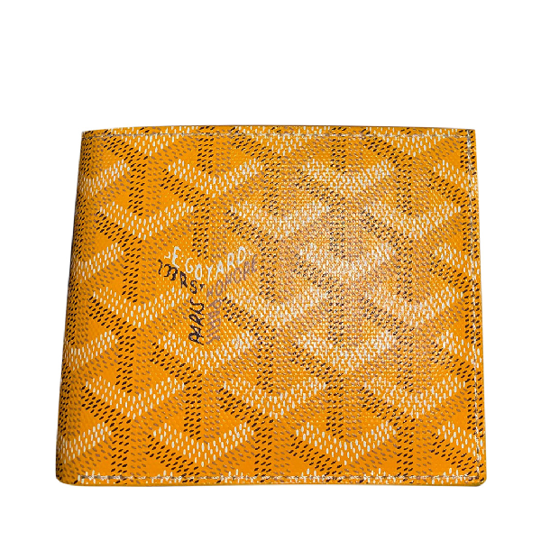 yellow goyard wallet