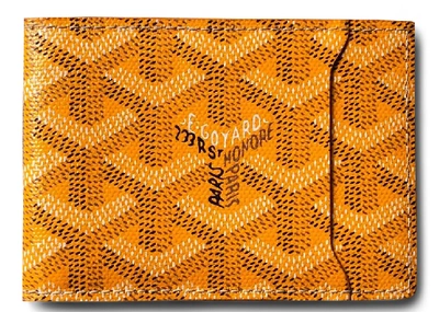 Pre-owned Goyard Slot Wallet Victoire Companion Ine Yellow