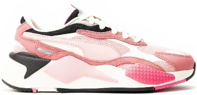 Pre-owned Puma Rs-x3 Puzzle Rapture Rose (women's) In Rapture Rose/peony-white