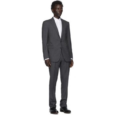 Shop Ralph Lauren Purple Label Grey Wool Rlx Gregory Suit In Charcoal