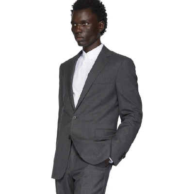 Shop Ralph Lauren Purple Label Grey Wool Rlx Gregory Suit In Charcoal