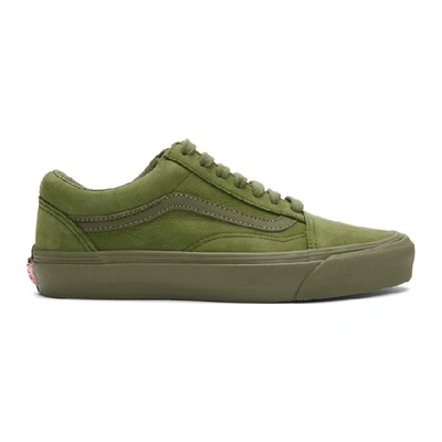 Vans Green Nubuck Leather Old Skool Lx Sneakers In Pesto | ModeSens