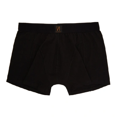 Shop Nudie Jeans Black Solid Boxer Briefs