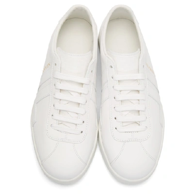 Shop Lanvin White Glen Colorblock Sneakers In 00 White