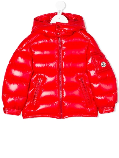 Shop Moncler Padded Jacket In Red