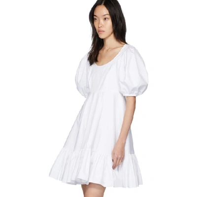 Shop Alexander Mcqueen White New Day Dress