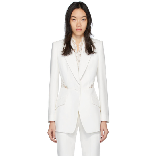 alexander mcqueen white suit