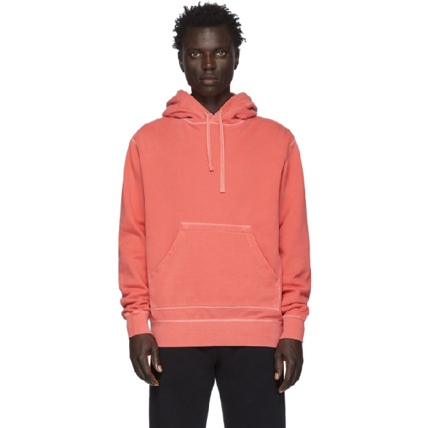 faded red hoodie