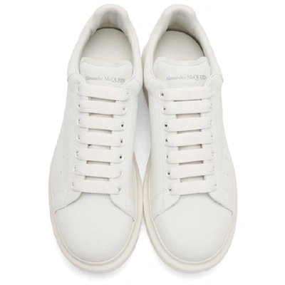 Shop Alexander Mcqueen Off-white Daim Velour Oversized Sneakers In Ivory