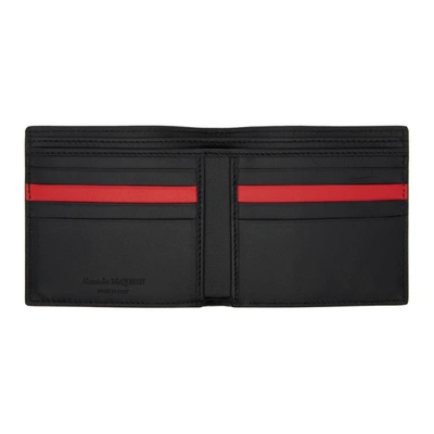 Shop Alexander Mcqueen Black Skull Wallet In 8490 Multi