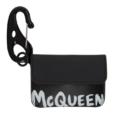 ALEXANDER MCQUEEN 黑色 GRAFFITI 钱包