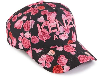 Shop Kenzo Peonie Cap In Rose Begonia