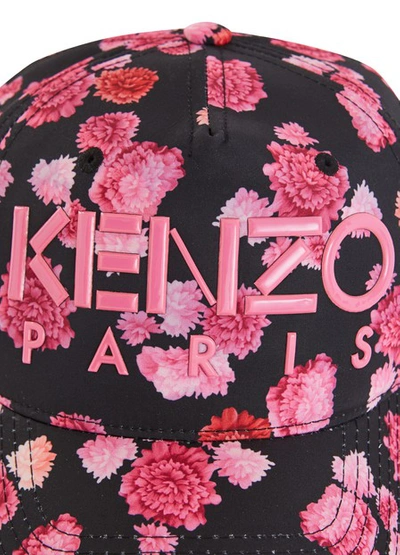 Shop Kenzo Peonie Cap In Rose Begonia