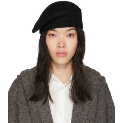 Shop Lauren Manoogian Ssense Exclusive Black Alpaca Beret