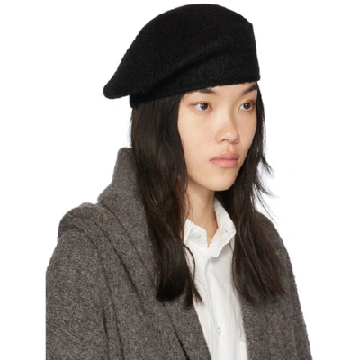 Shop Lauren Manoogian Ssense Exclusive Black Alpaca Beret