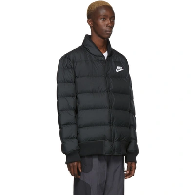 Shop Nike Black Down Sportswear Bomber In 010blackbla