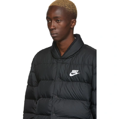 Shop Nike Black Down Sportswear Bomber In 010blackbla