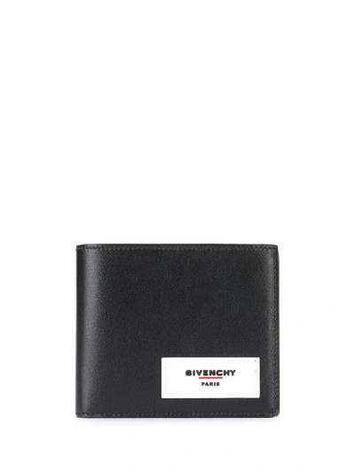 Shop Givenchy Logo Appliqué Bi-fold Wallet In Black