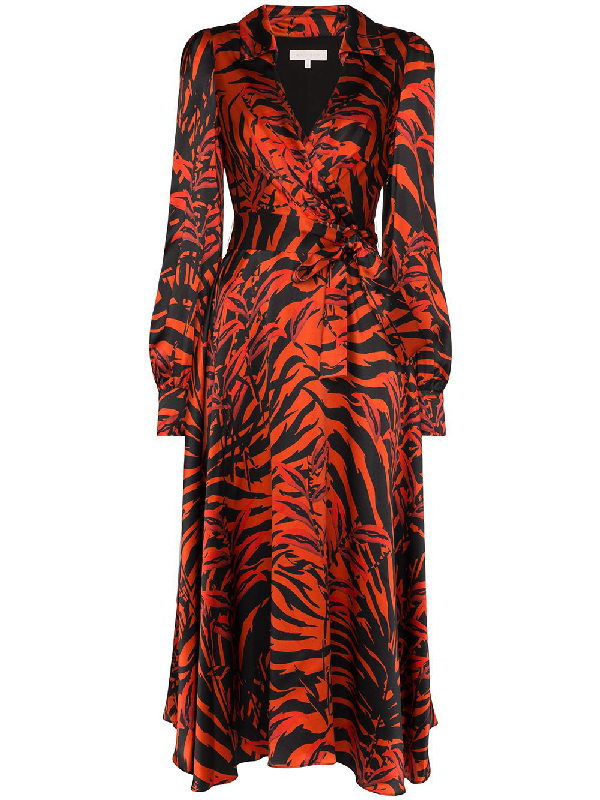 red tiger dress