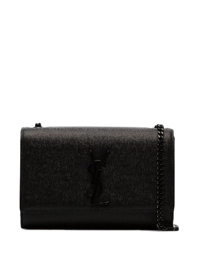 Shop Saint Laurent Kate Shoulder Bag In Black