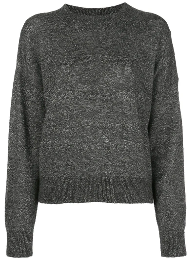 Shop Reformation Elle Crew-neck Jumper In Grey