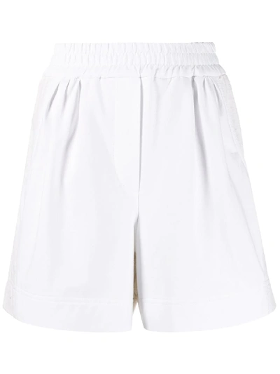 Shop Brunello Cucinelli Jersey Shorts In White