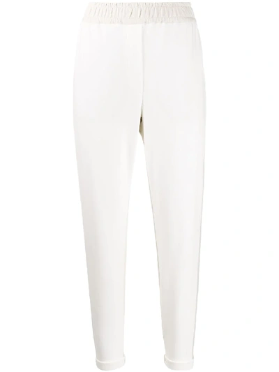 Shop Brunello Cucinelli Jogger Sweatpants In White