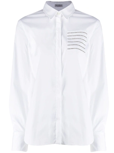 Shop Brunello Cucinelli Patch-pocket Shirt In White
