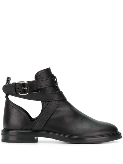Shop Casadei Crossover Straps Ankle Boots In Black