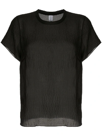 Shop Sir. Indre Silk T-shirt In Black